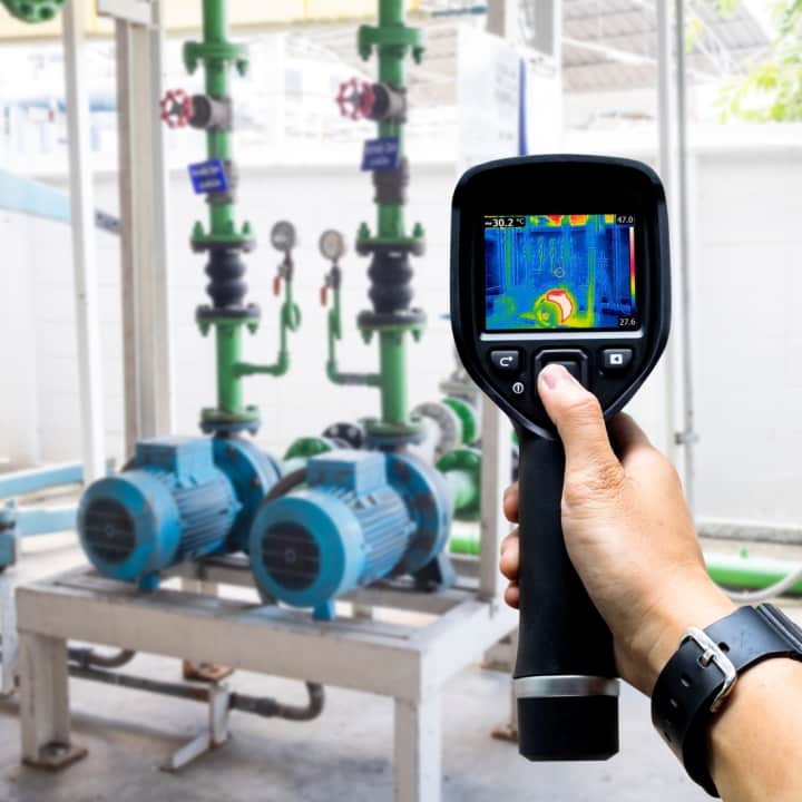 thermal imaging camera for leak detection